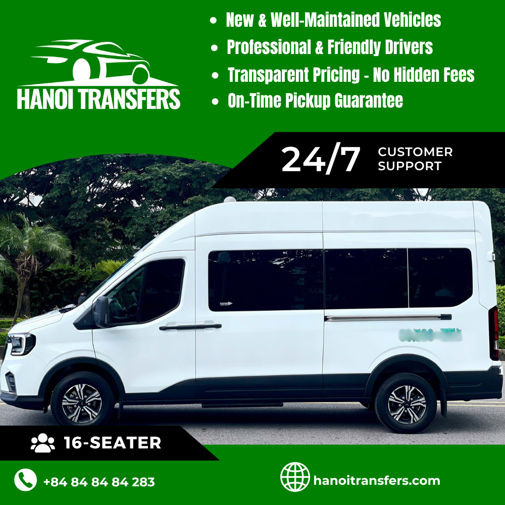 16-Seater Car Rental In Hanoi Service