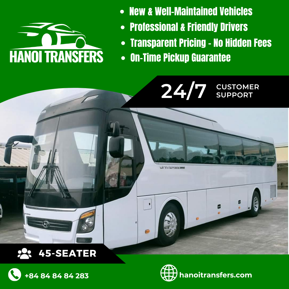 45-Seater Rental Cars In Hanoi Service
