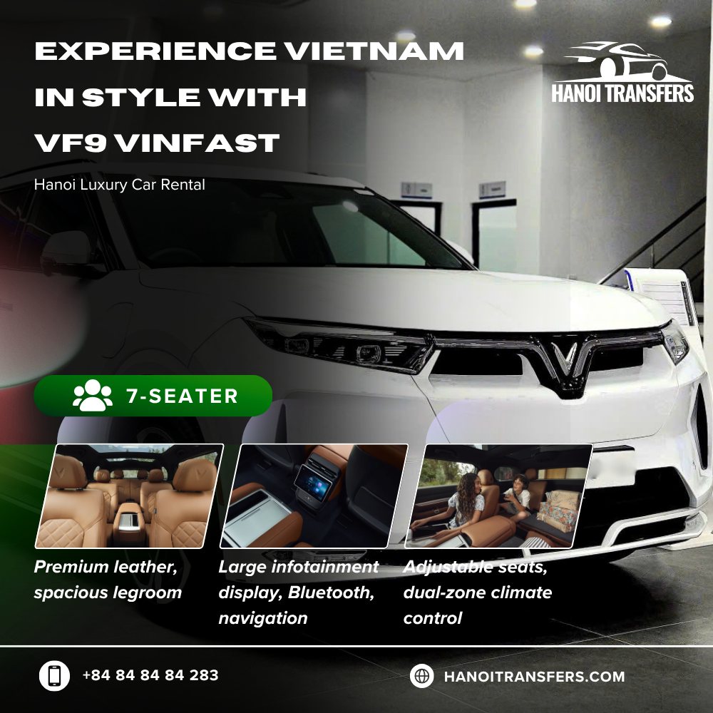 Hanoi Luxury Car Rental VF9 Vinfast Service