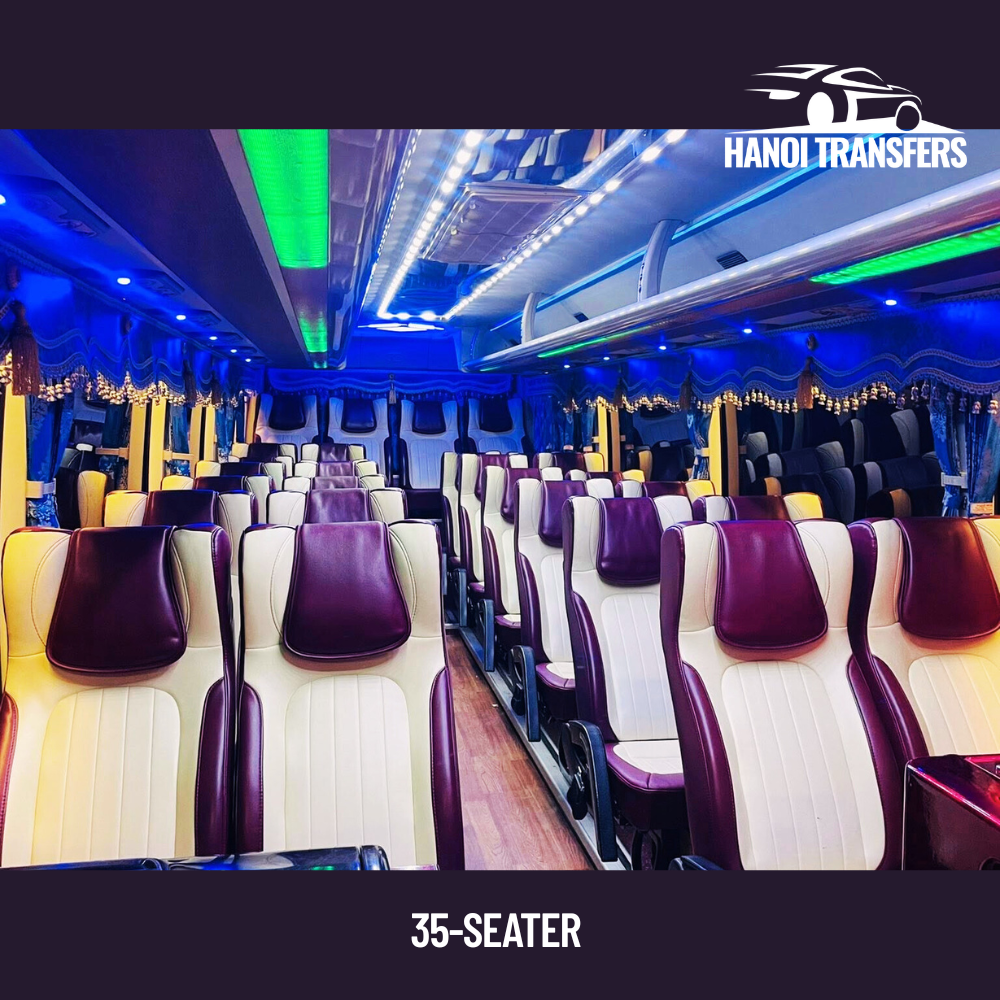 Vehicle Features – 35-Seater Hanoi Airport Transfer To City