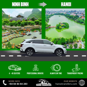 Ninh Binh to Hanoi Private Car