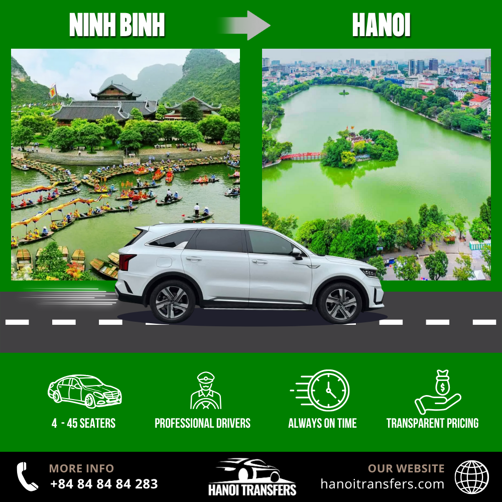 Ninh Binh to Hanoi Private Car Ninh Binh to Hanoi Private Car