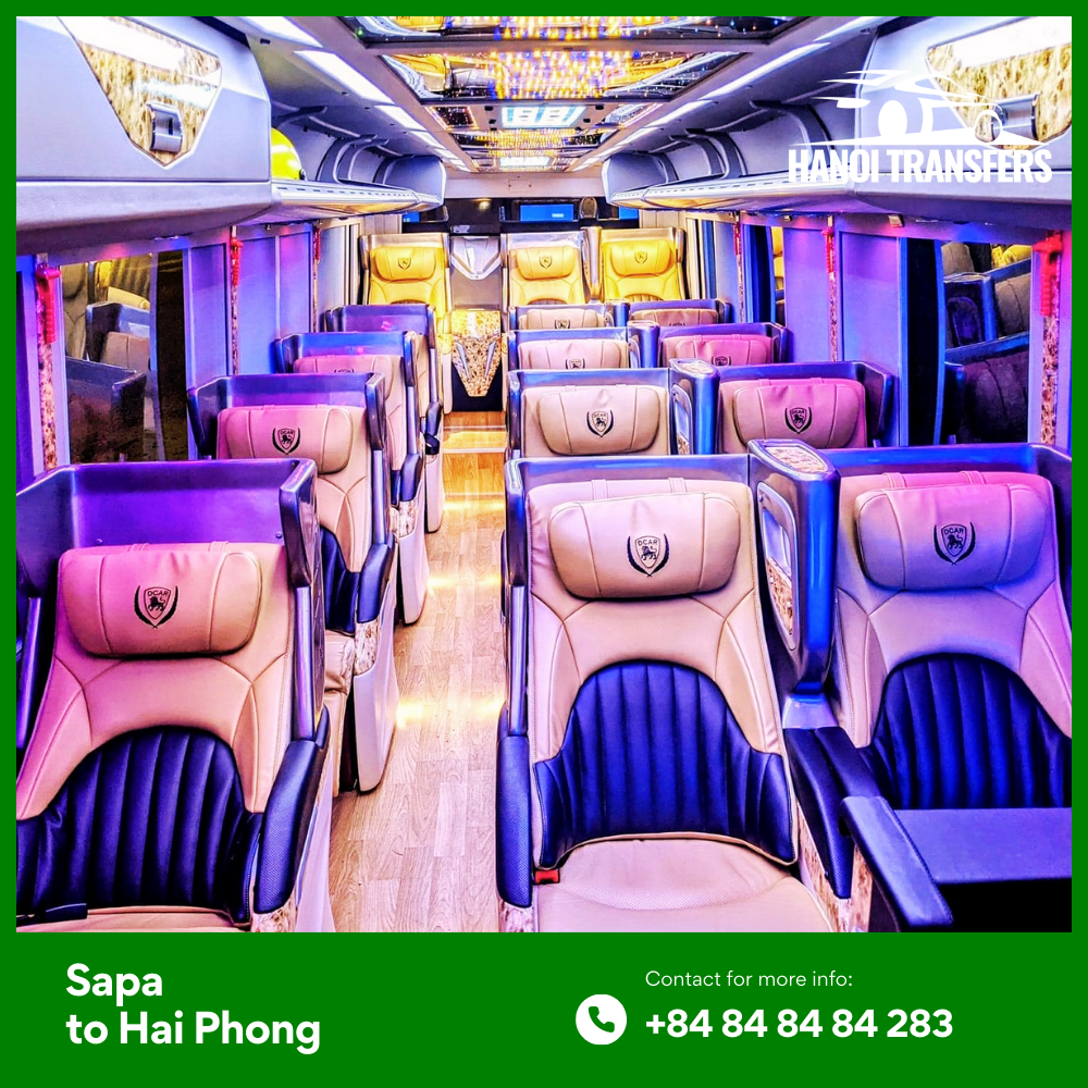 Our Fleet for Sapa to Hai Phong Private Transfer