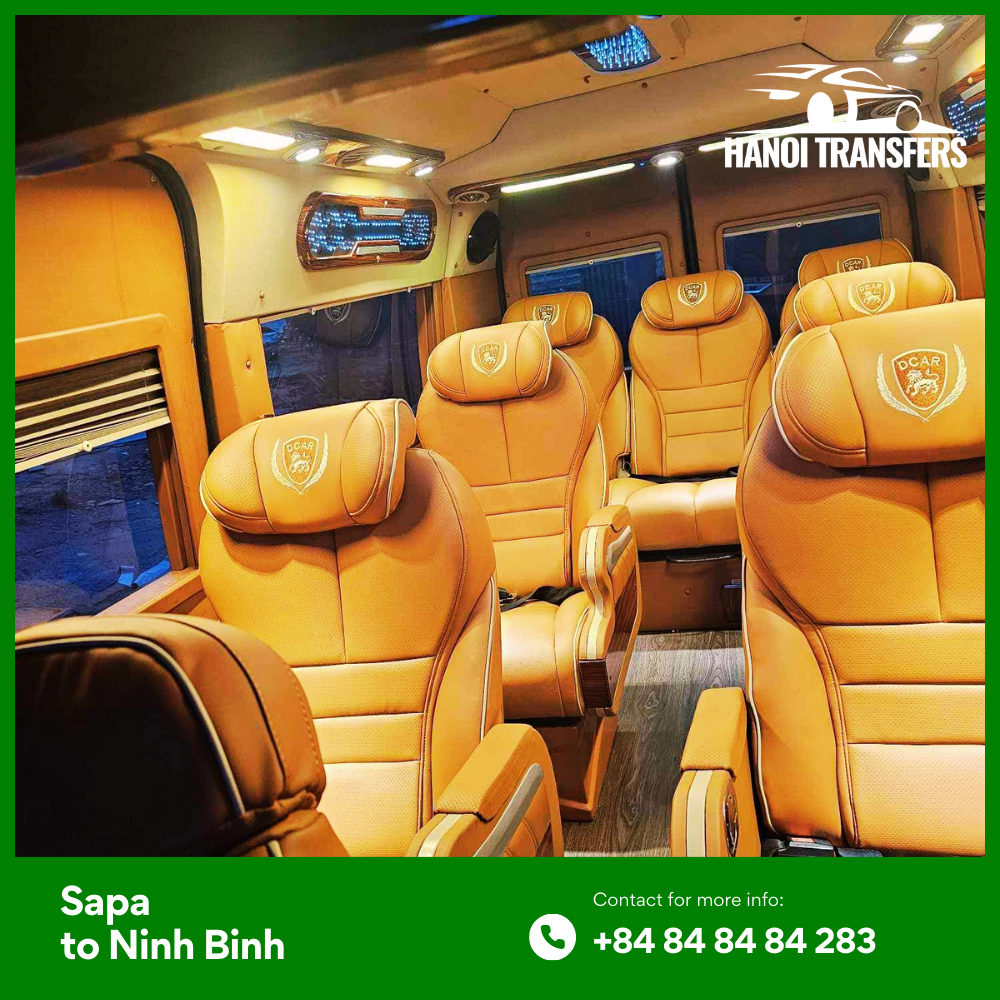Our Fleet for Sapa to Ninh Binh Transfer