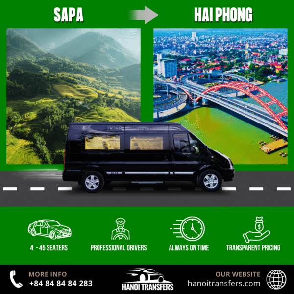 Sapa to Hai Phong Private Car